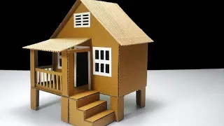 #diy#howtomakehouse#cardboardcraft #cardboardhouse#cardboardproject #schoolprojectwork#youtubevideo