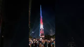 Happy new year 2018  light up dubai full length video.