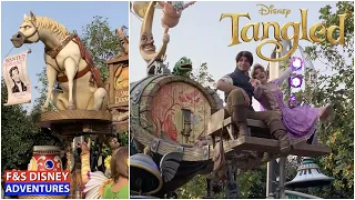 Tangled | Rapunzel & Flynn Rider | Disney Parade Float | #Shorts