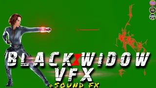 Black Widow VFX With Sound FX Green Screen+Overlays | #mvstudio | #BlackWidow | VFX Recreation 2021