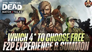 [TWD: Match 3 Tales] - F2P Summoning video & who to choose from free 4* unit! Advice for new players