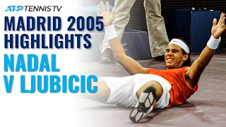 Rafa Nadal v Ivan Ljubicic: Madrid 2005 Classic Tennis Highlights