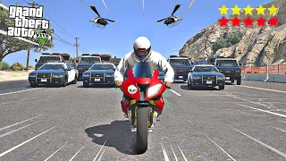 ESCAPING 10 POLICE STARS IN GTA 5...