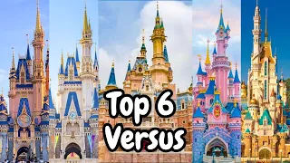 Ranking EVERY DISNEYLAND CASTLE Around the World - Top 6 Disney Castles