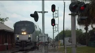 Amtrak Train The Silver Star And CSX Auto Rack Near Collision