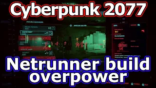 Cyberpunk 2077 - Sweet dreams mission - Netrunner build OP gameplay