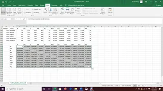 Correlation Matrix in Excel