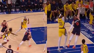 Donte Divicenzo cuts for slam dunk over Myles Turner