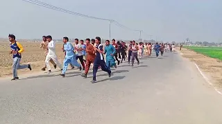 Constables Running Test In Punjab Police