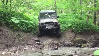 Тест драйв военных мостов с редукторами от трактора т 40, 35е колеса  UAZ off road УАЗ монстр 2016г