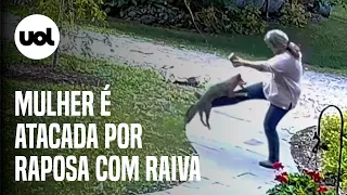 Mulher é atacada por raposa com raiva ao sair de casa nos EUA