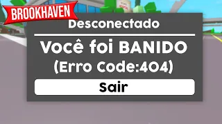 Eu Fui BANIDO no Brookhaven!