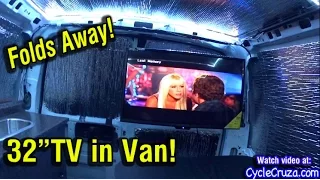 Van Build - 32" FoldAway TV and Viper 2-Way Security System Installed