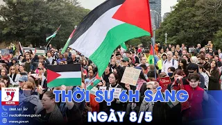 Thời sự 6h sáng 8/5. Biểu tình phản đối xung đột Gaza lan rộng ở châu Âu - VNews