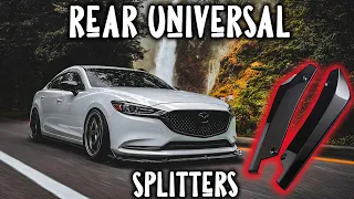 Universal Rear Splitter Install On my modified 2018 Mazda 6