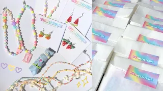 🪄 studio vlog: organizing beads + packing orders asmr ツ | philippines