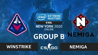 CS:GO - Nemiga vs Winstrike [Vertigo] Map 1 - IEM New York 2020 - Group B - CIS