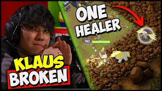 Klaus Only Uses ONE Healer for His Queen Charges!! INSANE Attack!