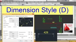 Dimension Style as per Drawing//Dimension Setting// New Dimension Style/AutoCad (Metric)Hindi/Urdu