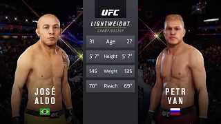 UFC 251: Jose Aldo vs. Petr Yan [Full Fight Sim] UFC 3