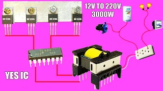 How to make a simple inverter 3000W, IRF3205, creative prodigy #20