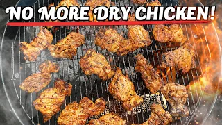 Perfect Charcoal Grilled Chicken Thighs | Impossibly Kosher