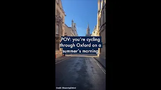 An early morning cycle through Oxford