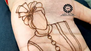 How to Draw Groom Face in Fullhand Bridal Mehndi Design |dulha kaise banata hai |dulha mehndi design