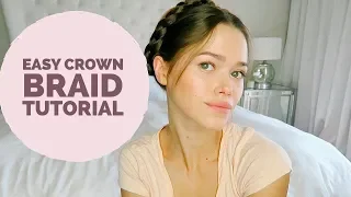 3 Min Easy Crown Braid Hair Tutorial!