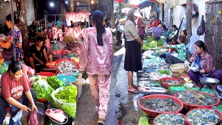 Cambodian Lively Market @ Boeng Tompun - Steamed Horse Mackerel, Prawn , Avocado, Raw Meat, & More