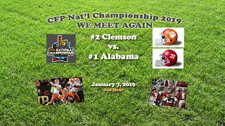 2019 CFP National Championship (Clemson v Alabama) One Hour