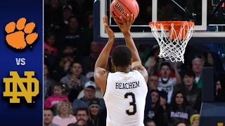 Clemson vs. Notre Dame Men's Basketball Highlights (2016-17)