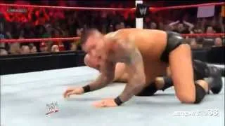 Randy Orton RKO & Punt Kick on Big Show - Extreme Rules 2013 - May 19, 2013