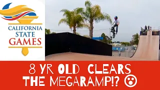 8 yr Old Wins Freestyle BMX Competition & Hits the Megaramp!