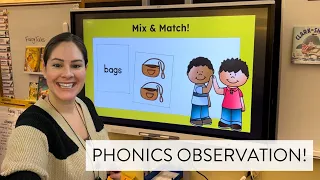 Phonics and Phonemic Awareness Observation in 1st Grade // Suffix -s Activities