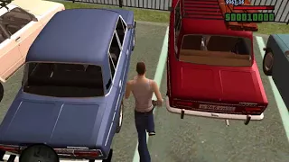 GTA Криминальная Россия - car chase scene - Жигули против полиции