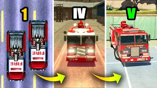 Fire Truck in GTA Games (Evolution)