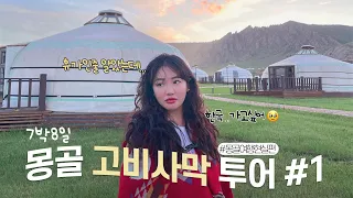 몽골로 떠나는 여름휴가 #1 🚌🏜️ ( 별이 쏟아지는 밤 / 멀미약필수 / 고비사막 )