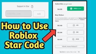 How to Use Roblox Star codes in Roblox | Enter Roblox Star Codes