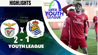 Benfica U19 2-1 Real Sociedad U19 | UEFA YOUTH LEAGUE | Highlights and Goals