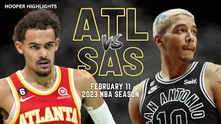 Atlanta Hawks vs San Antonio Spurs Full Game Highlights | Feb 11 | 2023 NBA Season