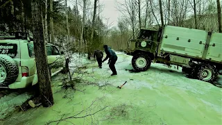 КОВАРНЫЕ ВЕСЕННИЕ ДОРОГИ В ТАЙГЕ. РЕМОНТ  на свежем ВОЗДУХЕ))