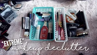 EXTREME MAKEUP DECLUTTER // Full Collection Cleanout!