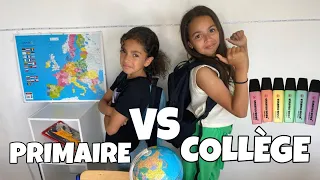 Primaire VS Collège (dernier jour d'école)