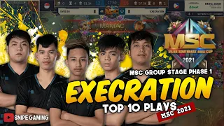EXECRATION TOP 10 PLAYS FROM MSC GROUP STAGE DAY 1 | Kelra's Maniac play,Ch4kmamba strikes again
