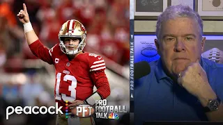 Inside San Francisco 49ers' locker room at halftime of NFC Champ. | Pro Football Talk | NFL on NBC