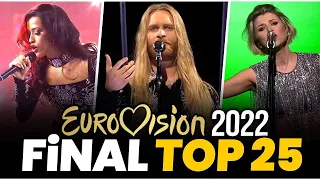 ESC 2022 - My top 25 (After Grand Final)