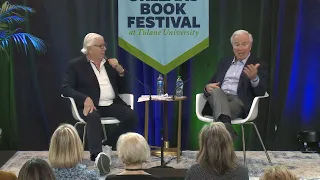 Ken Auletta & Carl Bernstein at the 2023 New Orleans Book Festival at Tulane University