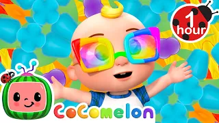 JJ Rainbow Time! | 1 Hour of CoComelon | Moonbug Kids - Color Time