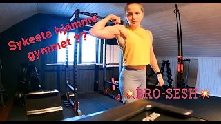 Sykeste hjemme gymmet!! - Moelv Vlogg